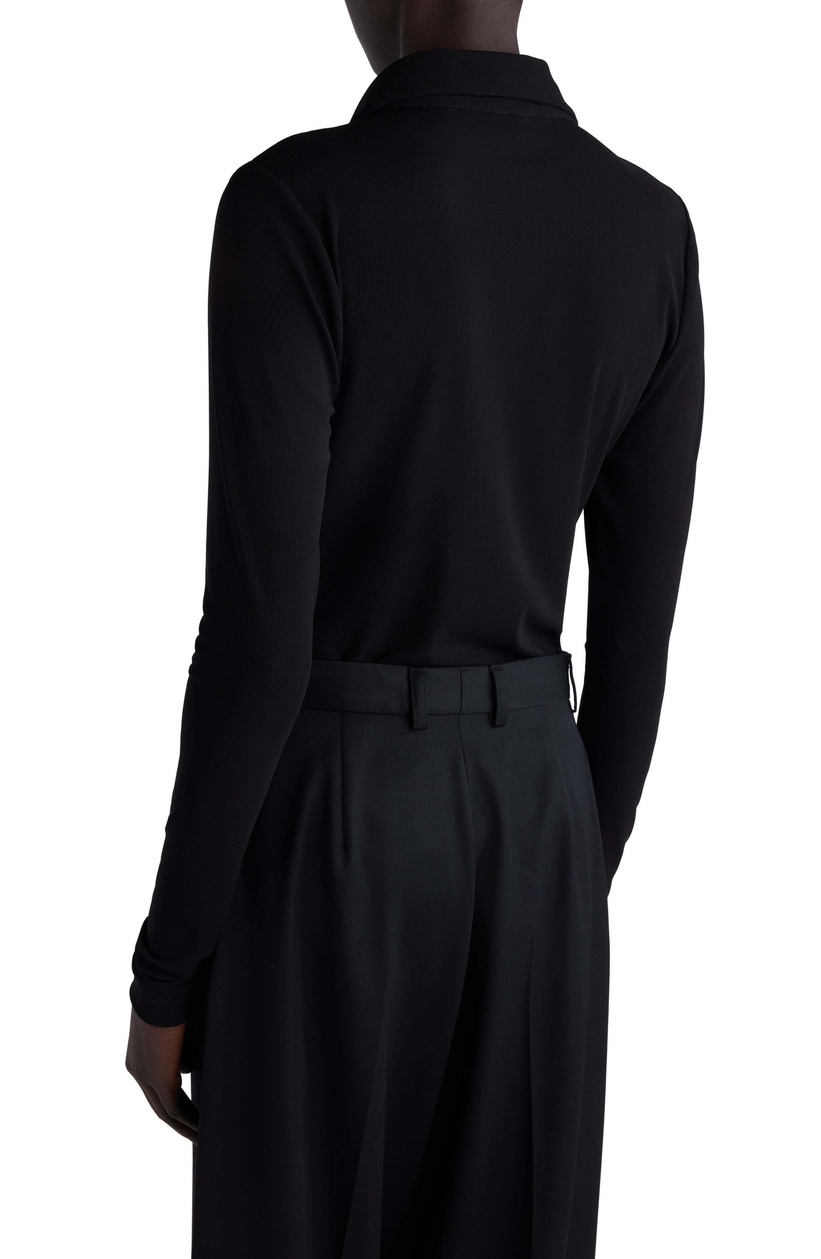 Rib Button-Up Shirt - 3