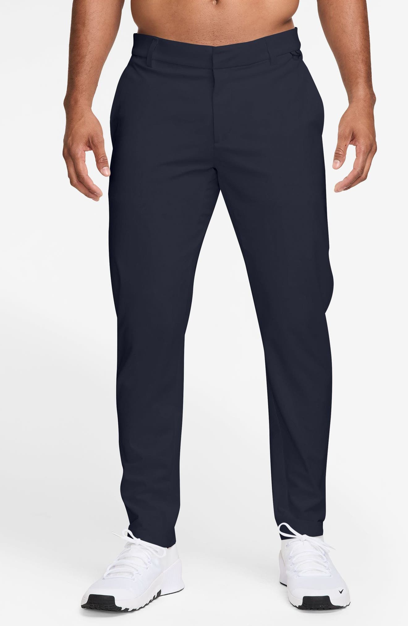 Nike Dri-FIT ETC Slim Fit Flat Front Pants in Obsidian at Nordstrom - 1