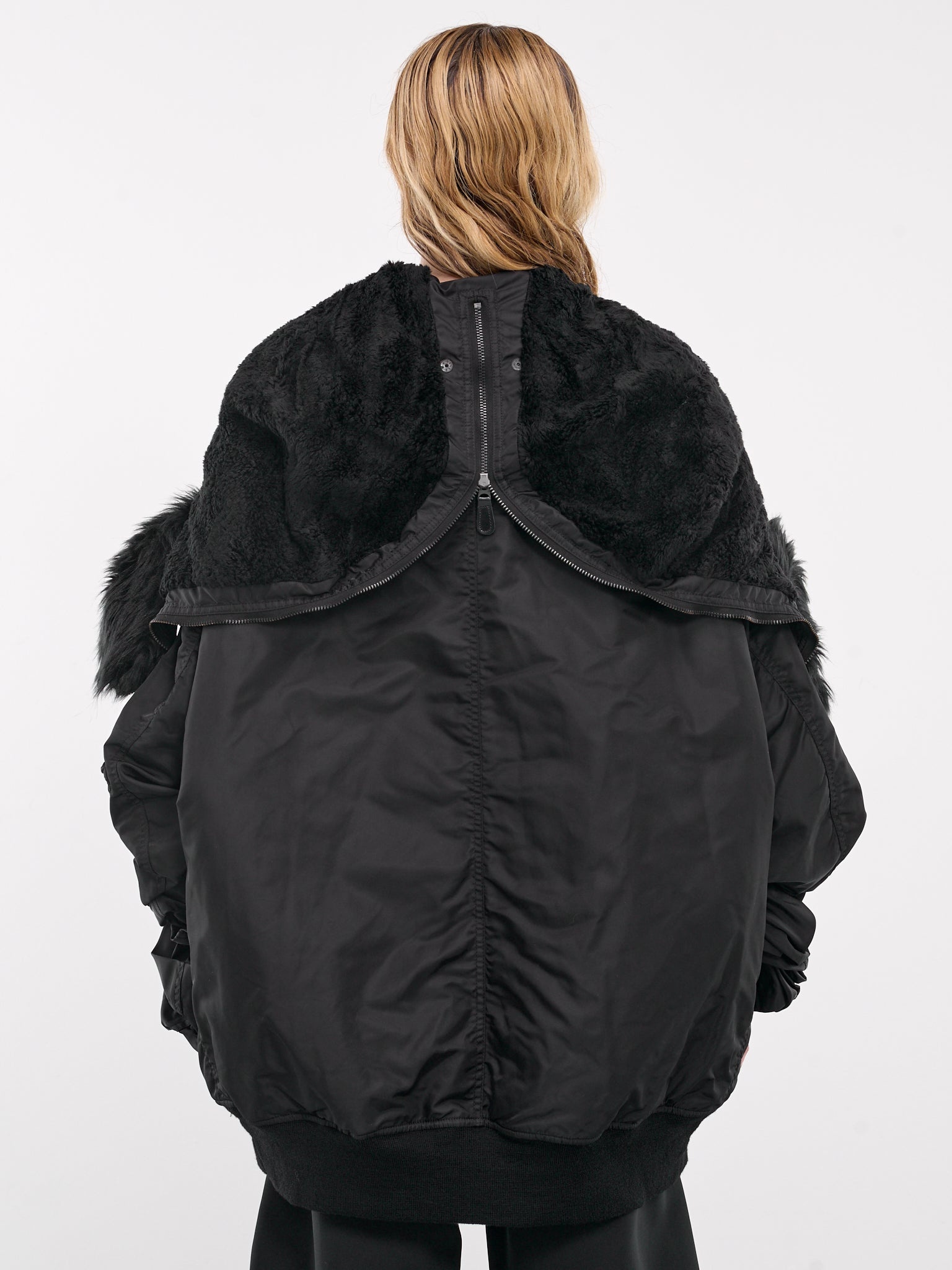 Fold Down Collar Puffer Jacket - 3