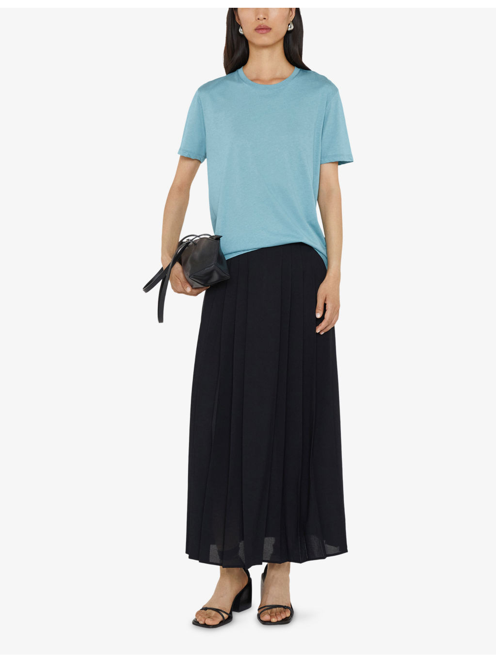 Round-Neck Regular-Fit Cotton and Silk-Blend T-Shirt - 2