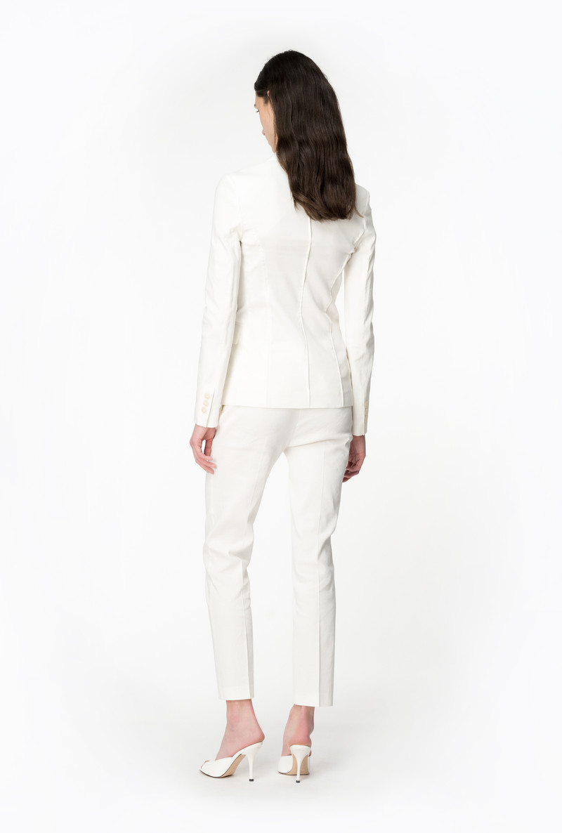 SINGLE-BREASTED STRETCH LINEN BLAZER 5