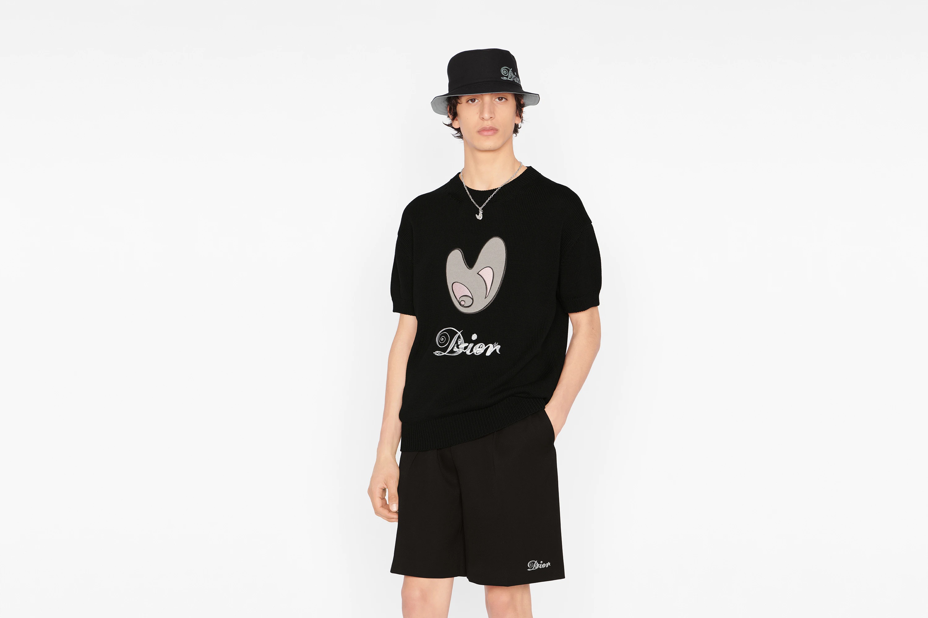 Oversized DIOR AND KENNY SCHARF Short-Sleeved Sweater - 4