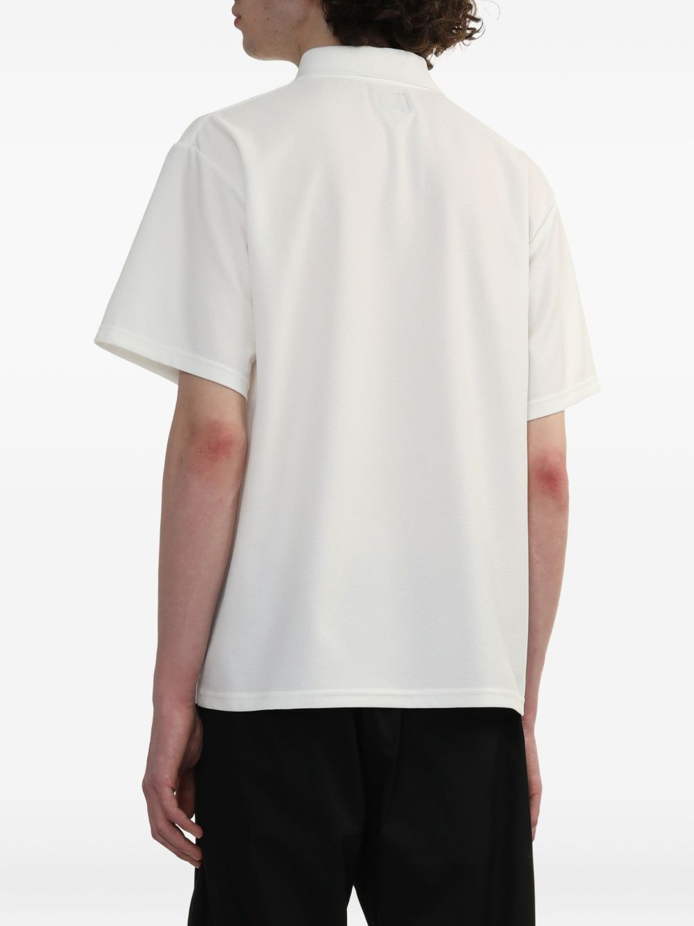 logo-embroidered polo shirt - 4