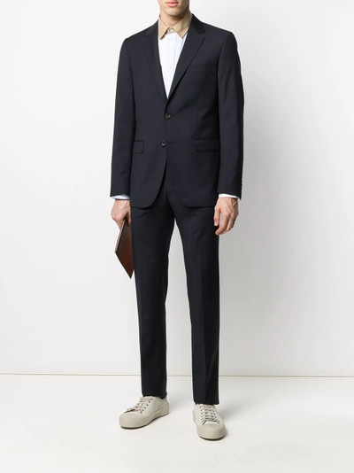 Lanvin notched-lapel slim-fit suit outlook