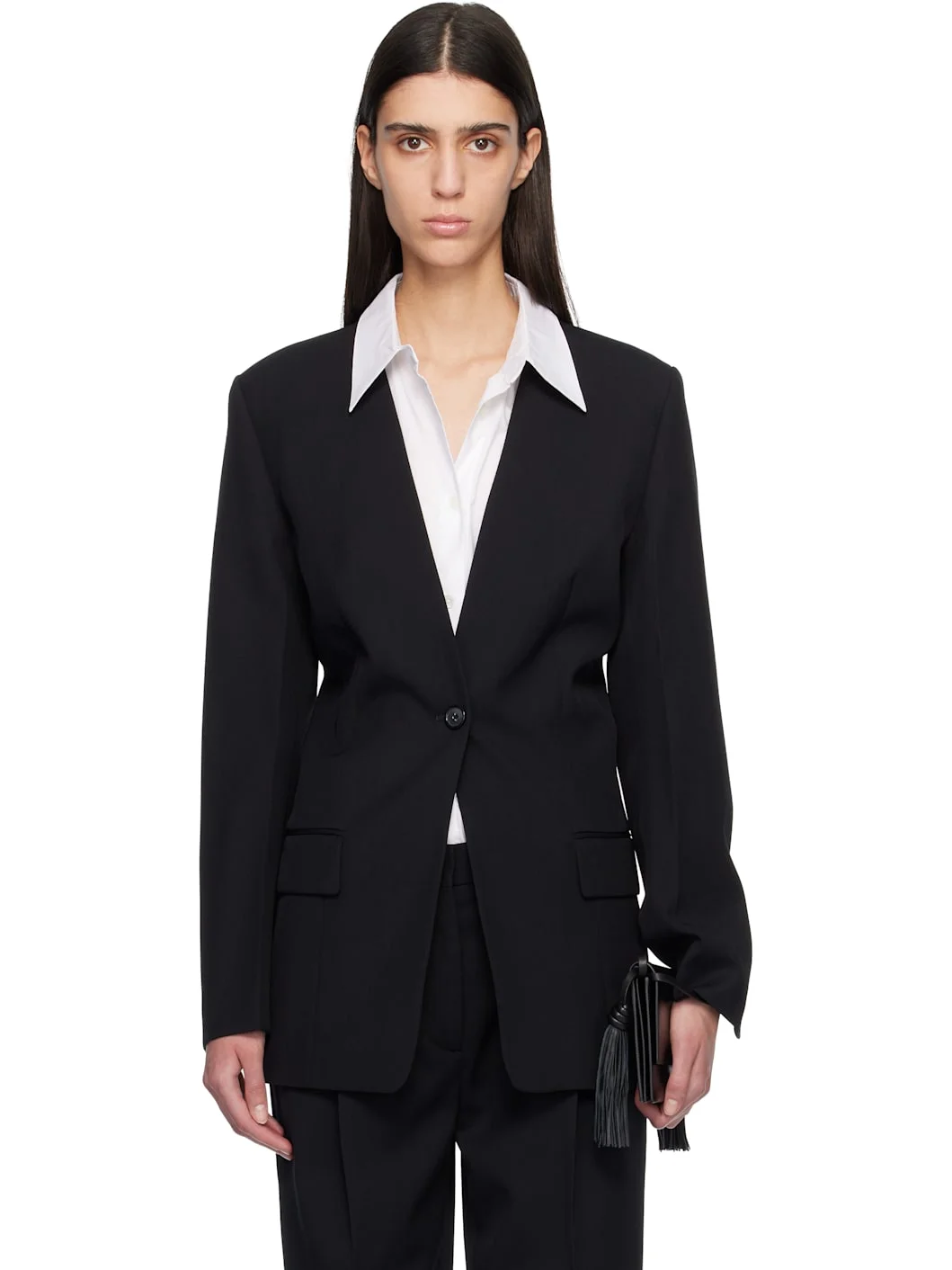 Black Slouch Blazer - 1
