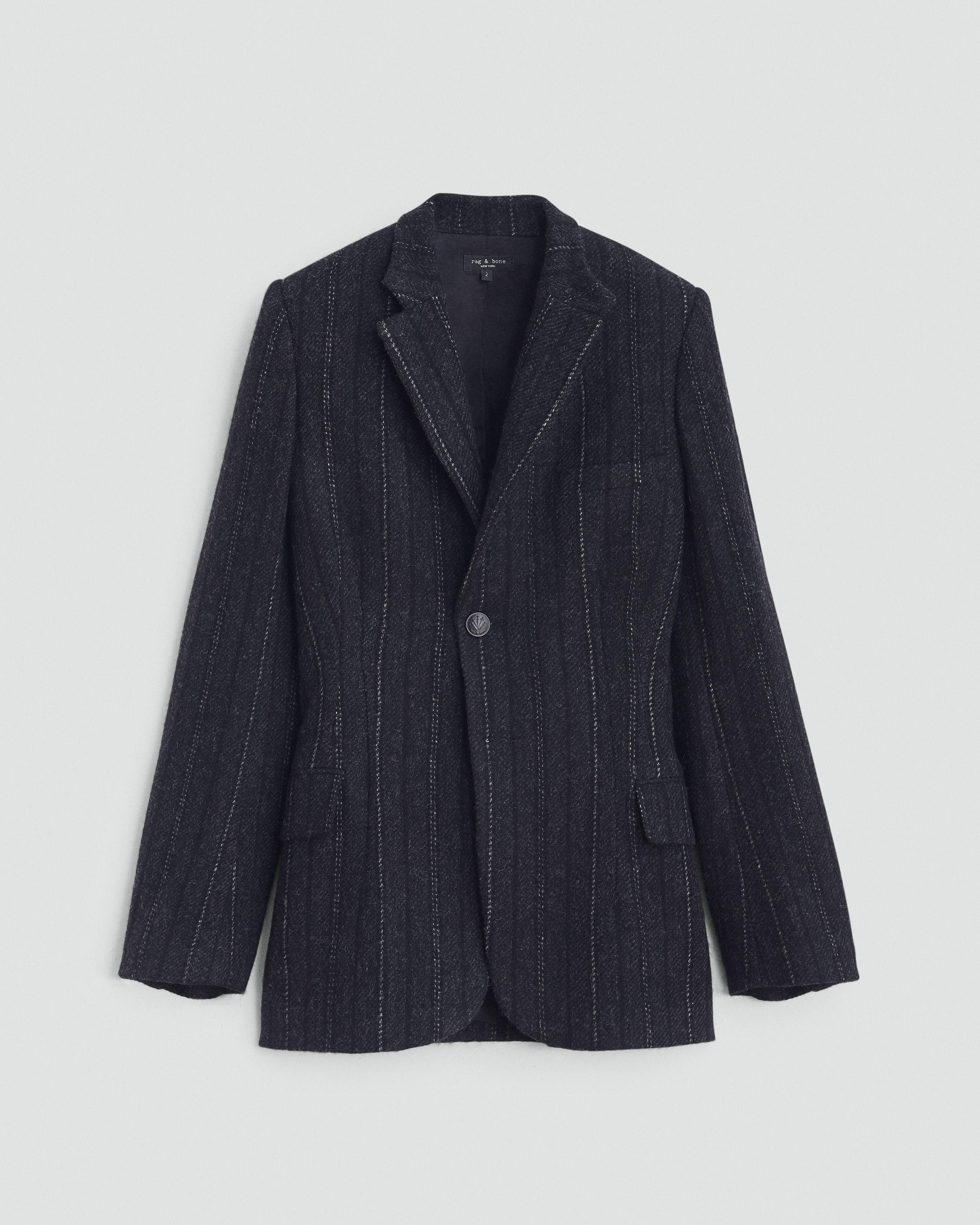 Laurence Striped Wool Blazer
Tailored Fit - 1