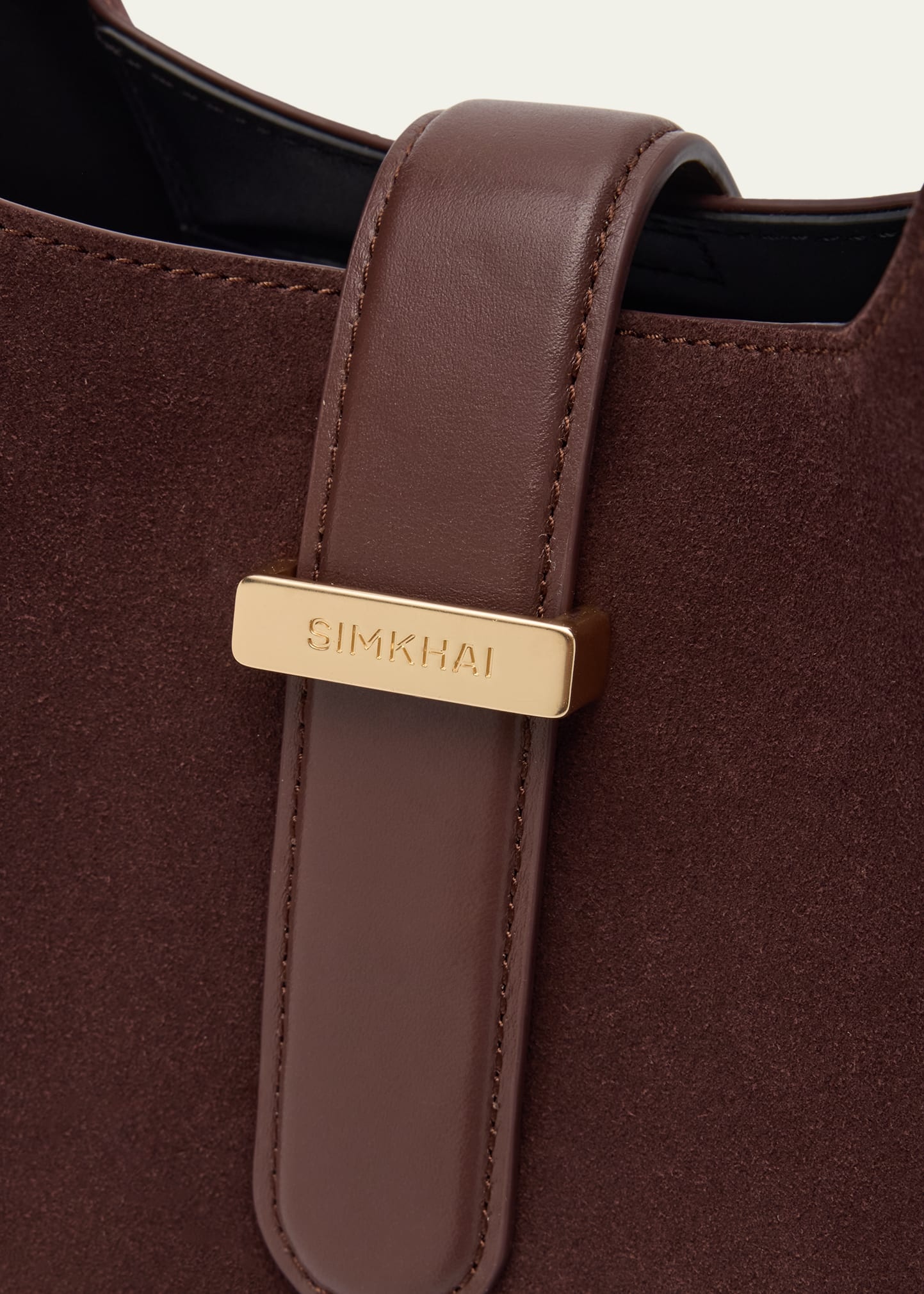 Khai Buckle Suede Hobo Bag - 5