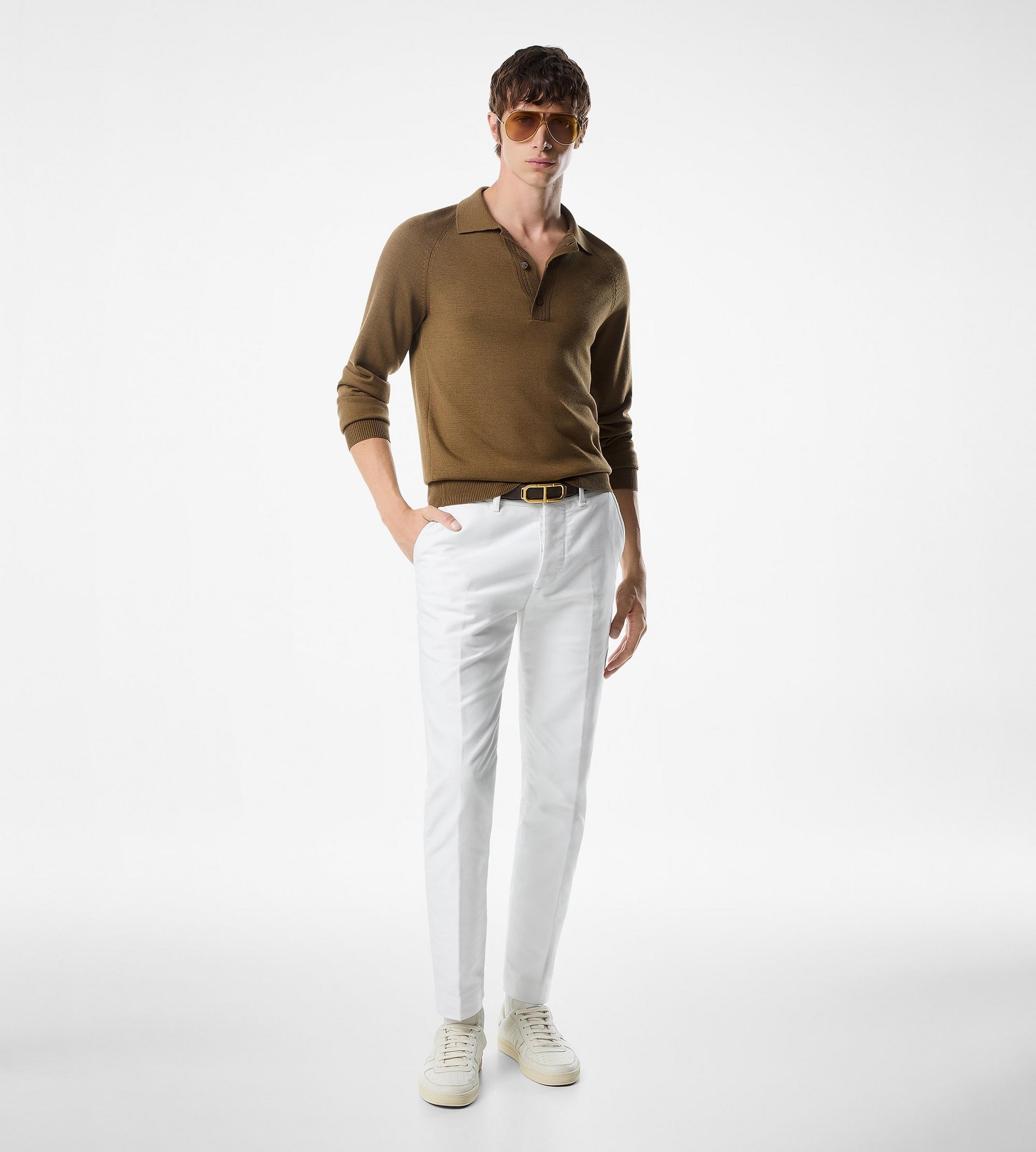 WOOL SILK POLO - 2