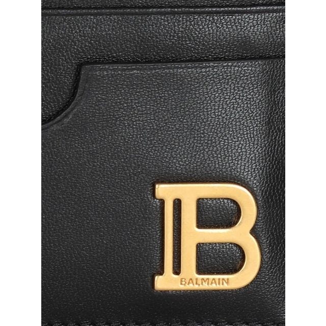 Black card holder with logo plaque - 3