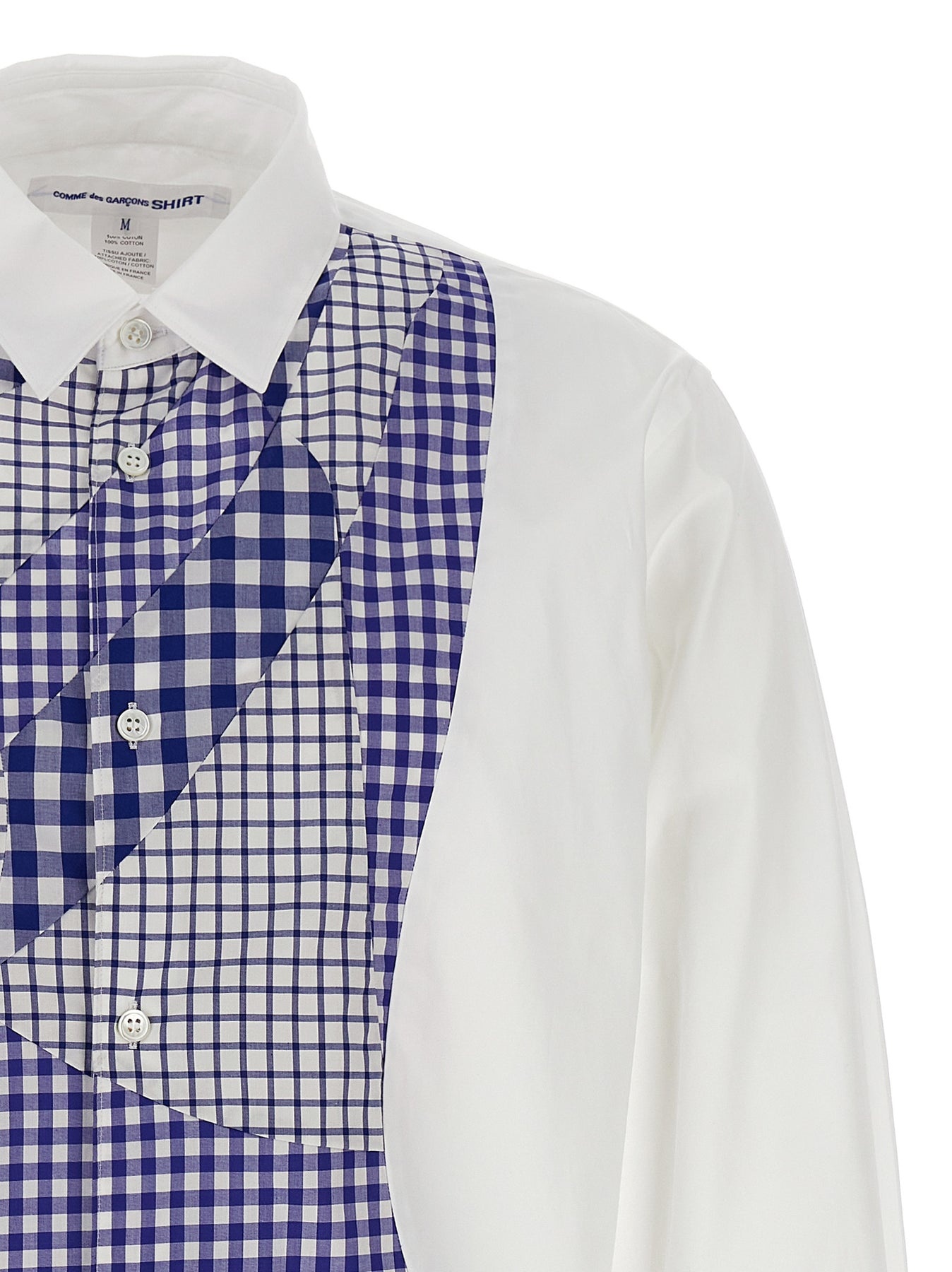 Patterned Square Shirt Shirt, Blouse White - 3