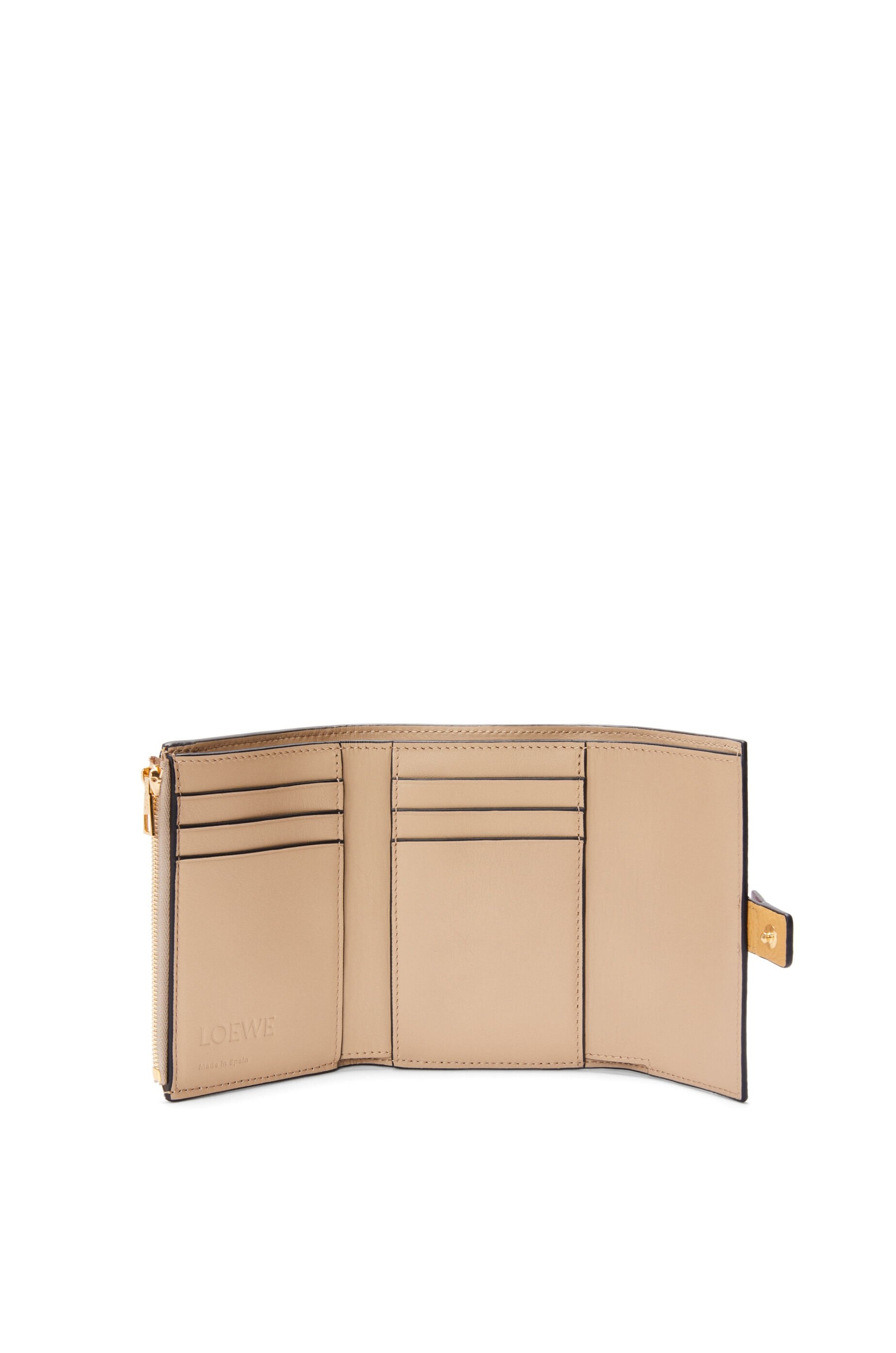 Small vertical wallet in soft grained calfskin - 2