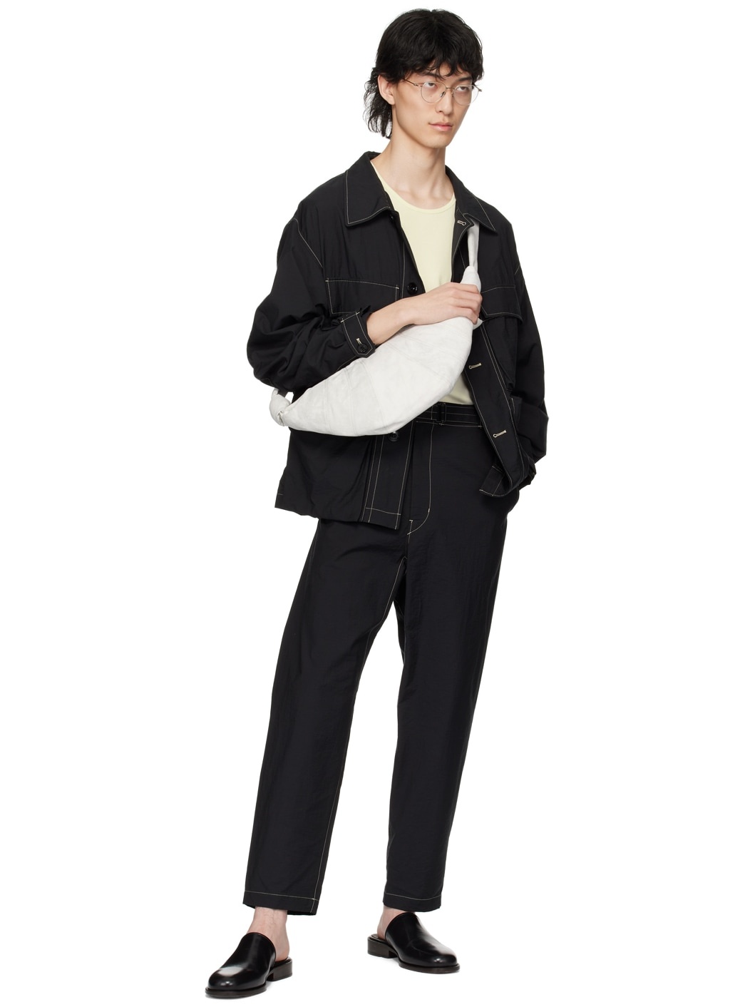 Black Belted Trousers - 4