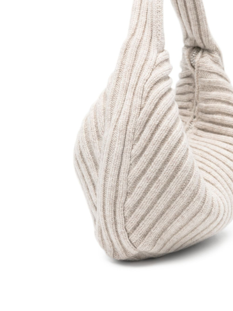 ribbed zip tote bag 4