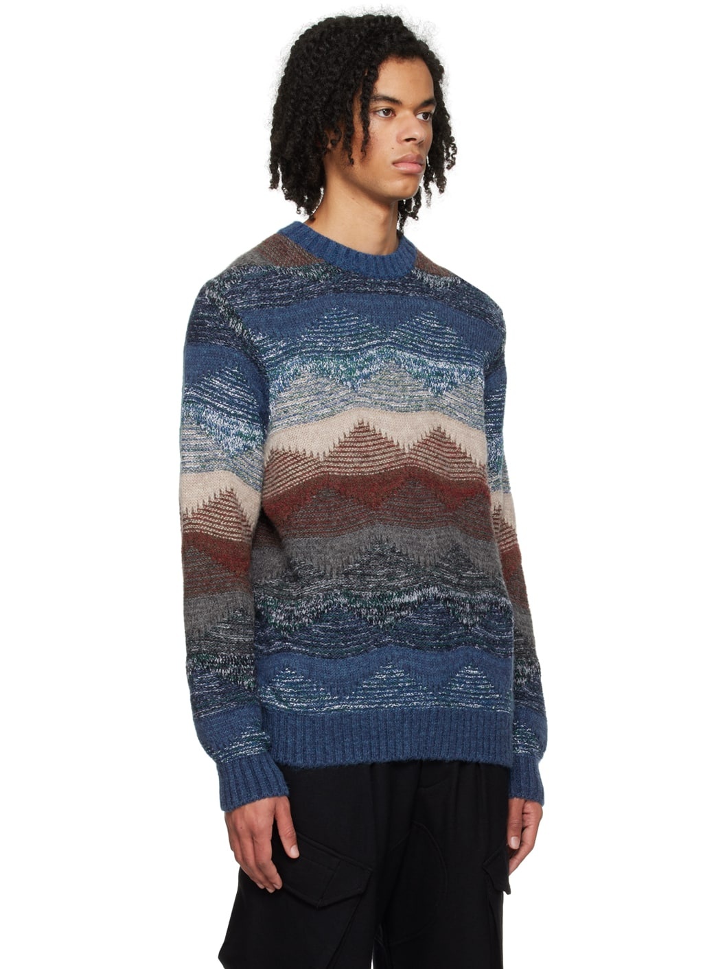 Multicolor Abstract Sweater - 2