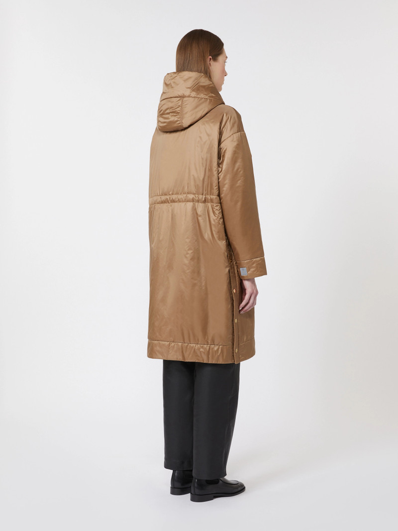 DIONISO Water-repellent canvas padded parka - CAMEL 4