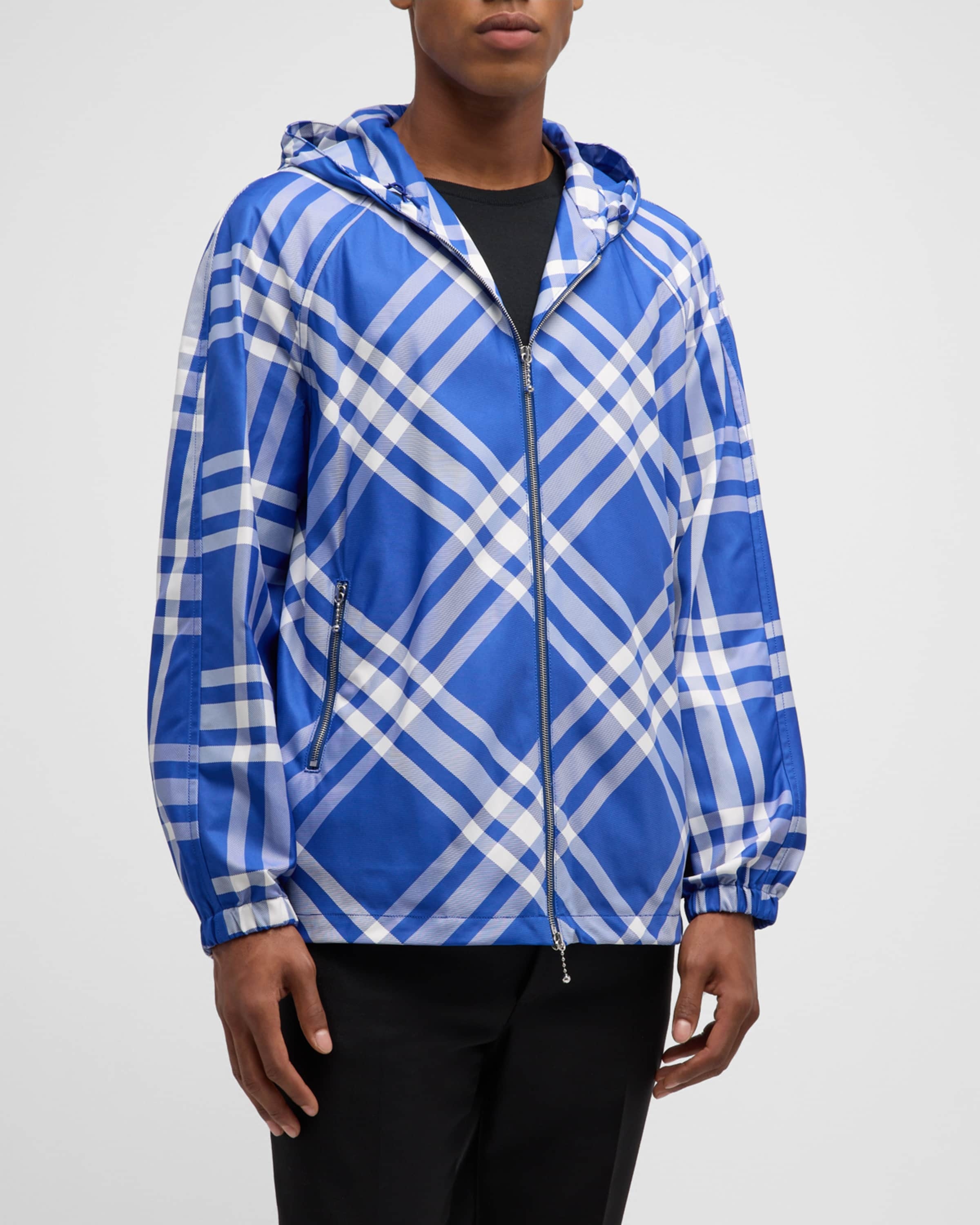 Men's Knight Check Wind-Resistant Jacket - 1