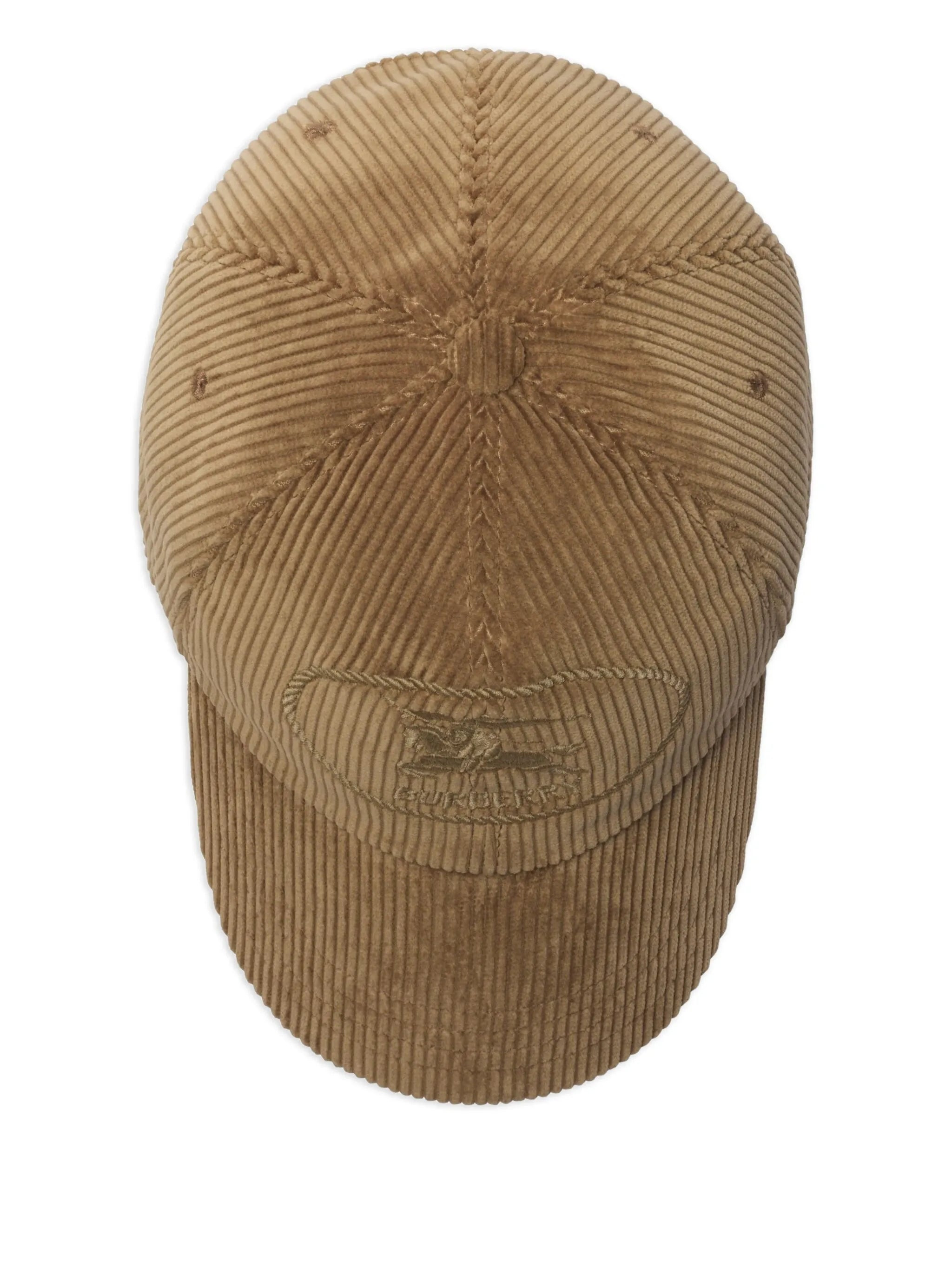 Knight-stamp corduroy baseball cap - 3