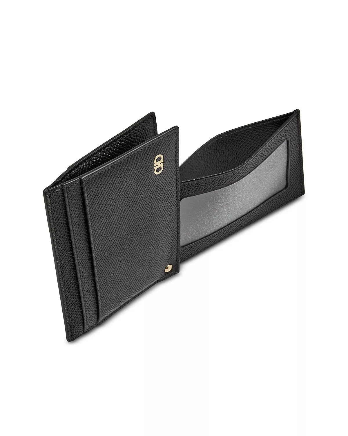 Gancini Revival Leather ID Window Card Case - 2