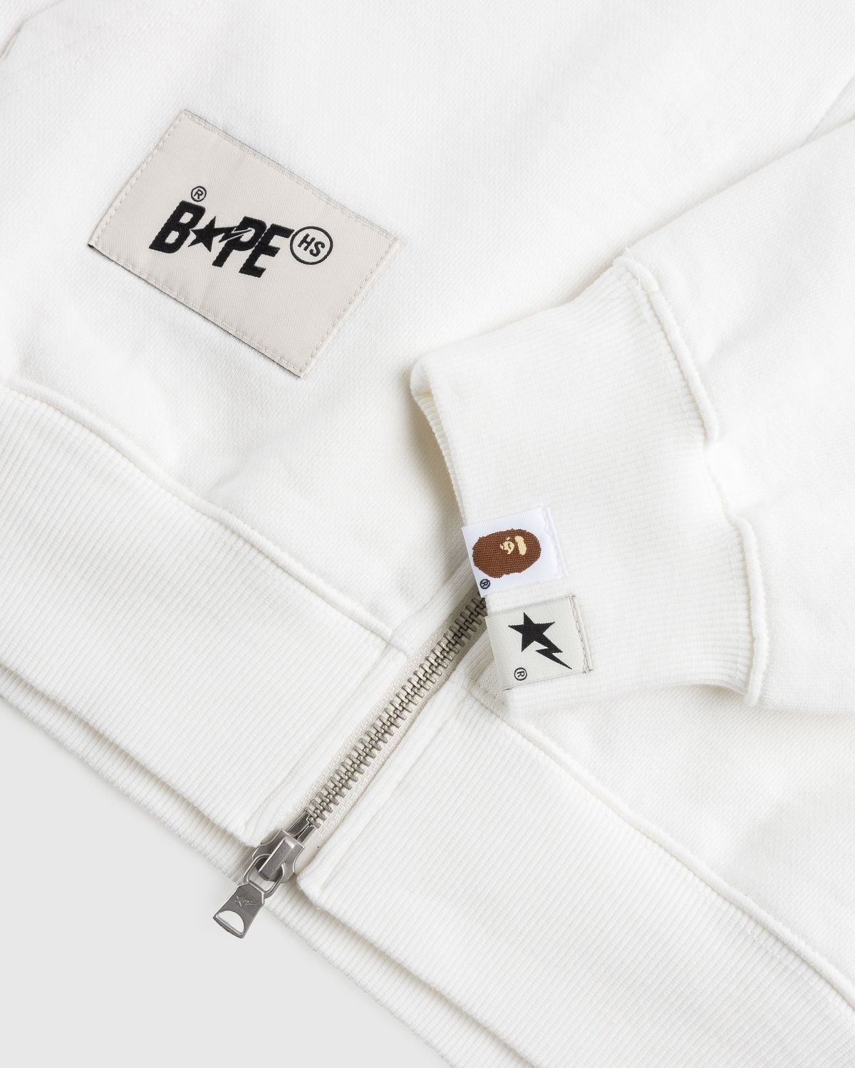 BAPE x Highsnobiety – Heavy Washed Zip Hoodie Ivory - 6