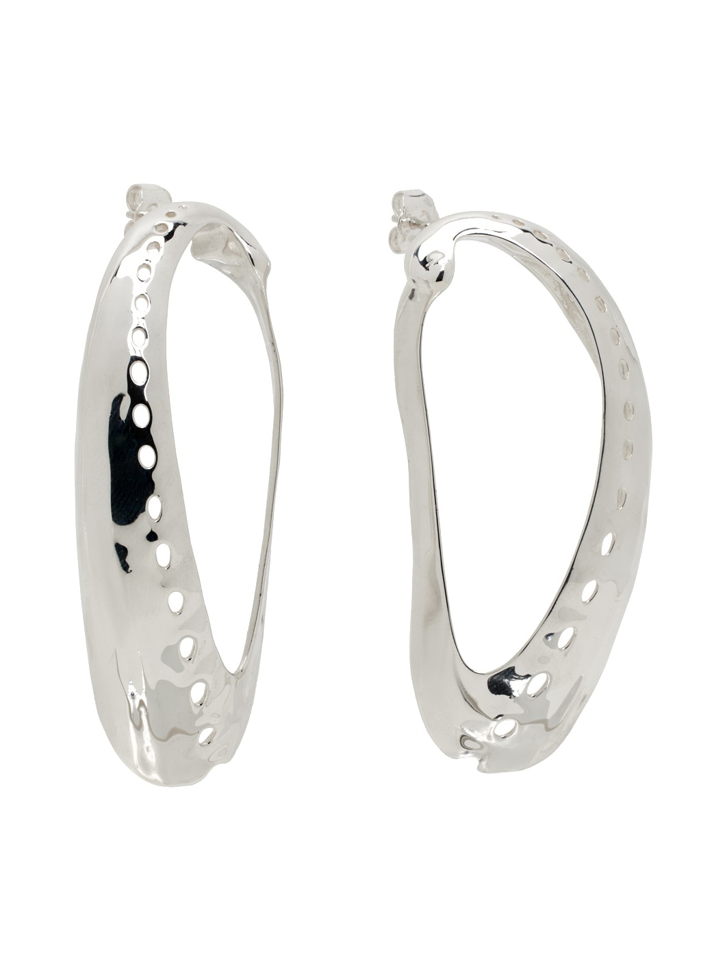 Silver Shell Earrings - 2