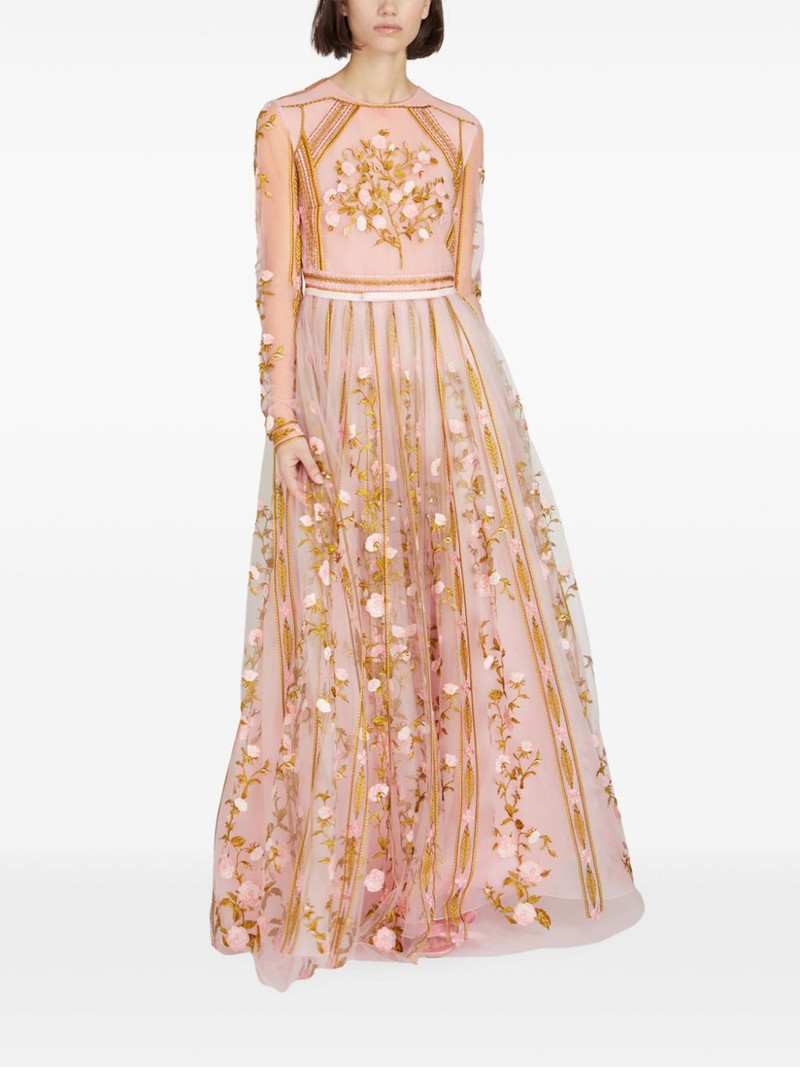 GIAMBATTISTA VALLI embroidered tulle dress outlook