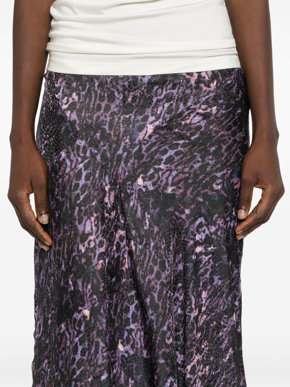 Lisanne animal-print skirt - 5