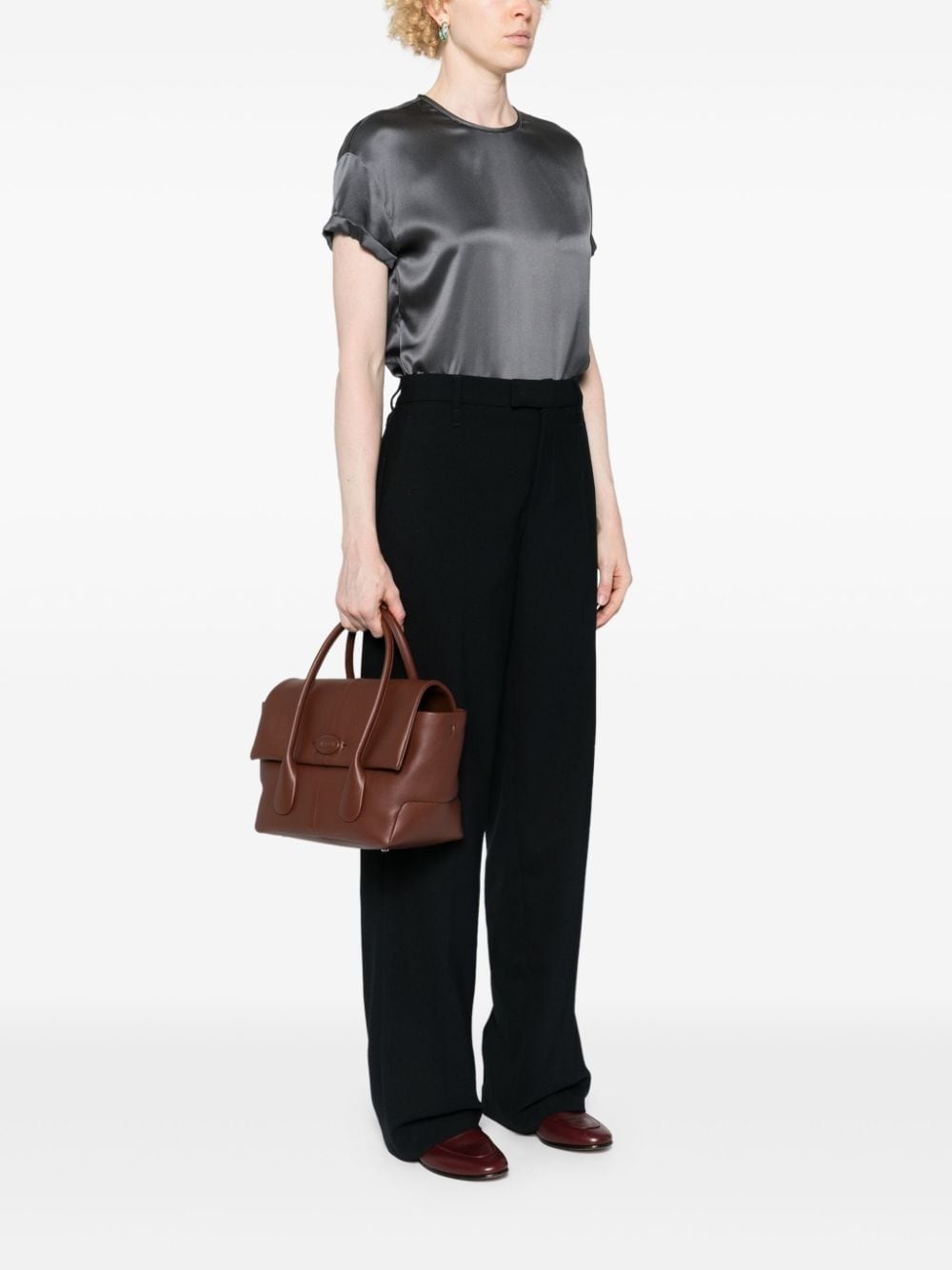 Di leather tote bag - 2