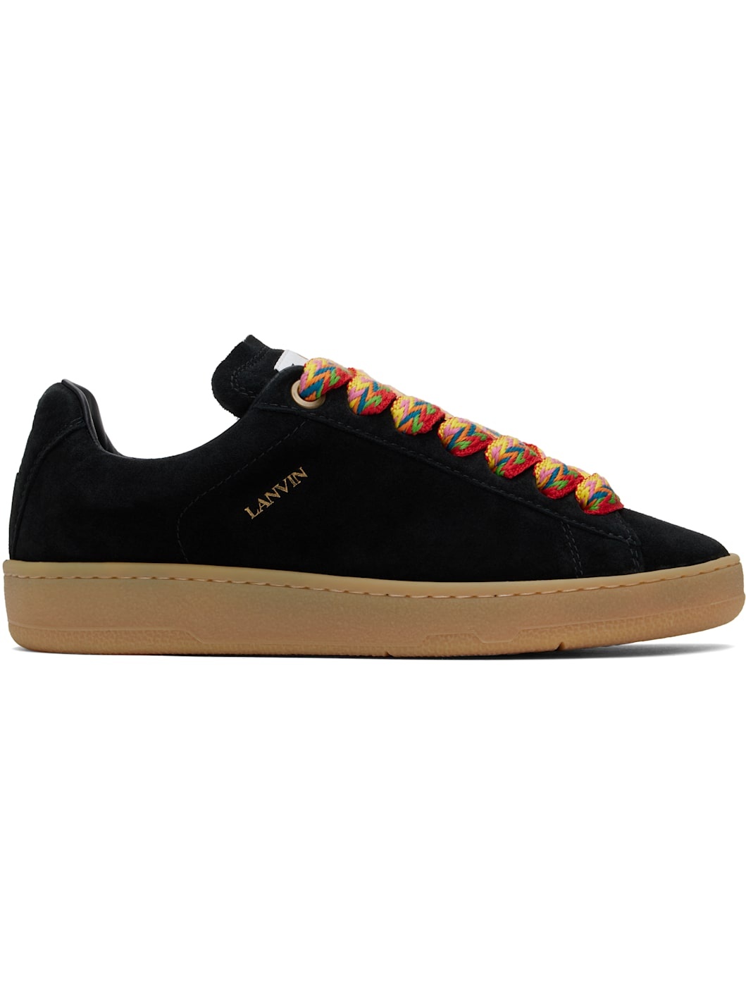 Black Curb Lite Suede Sneakers - 1