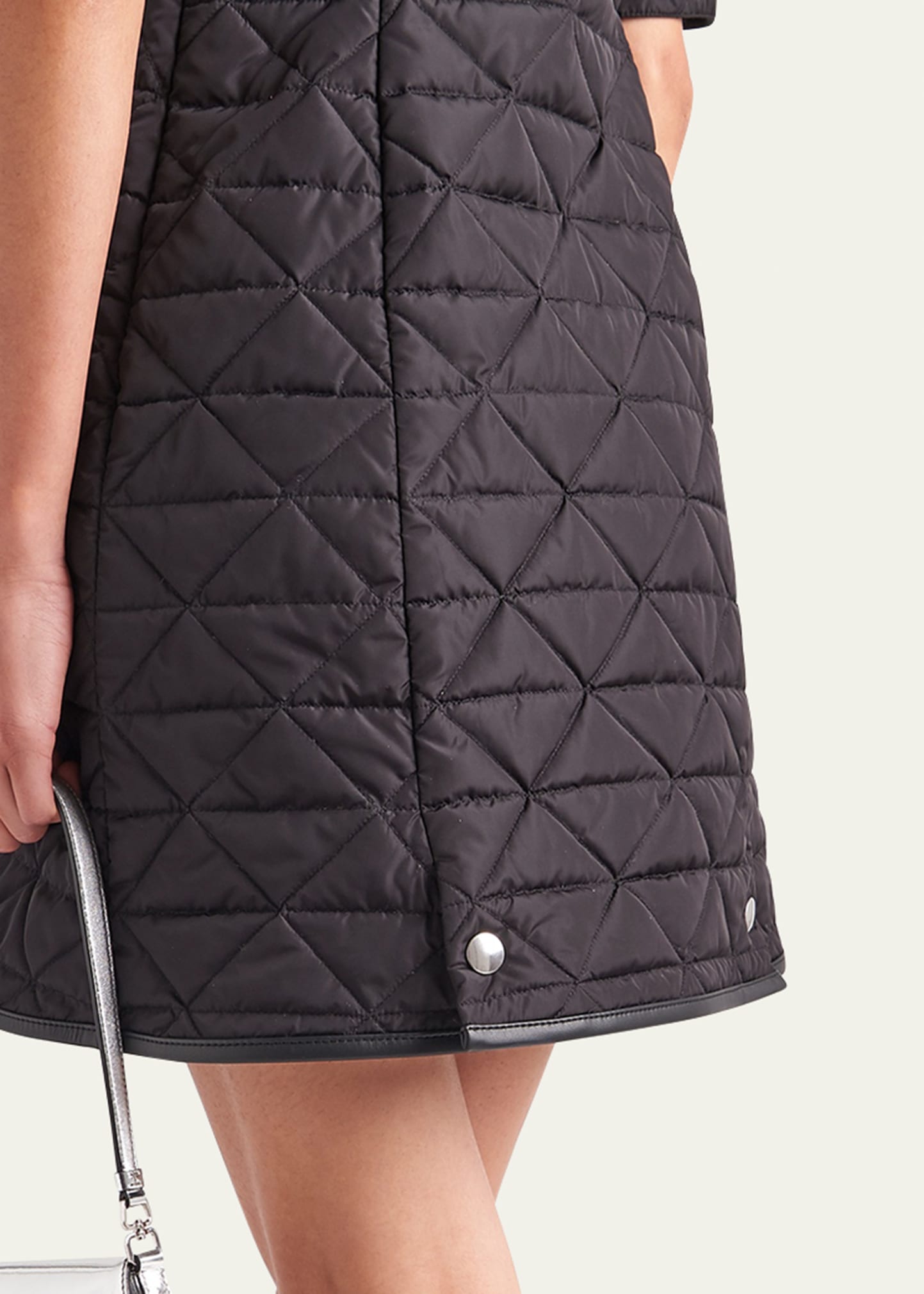 Re-Nylon Quilted Mini Dress - 4