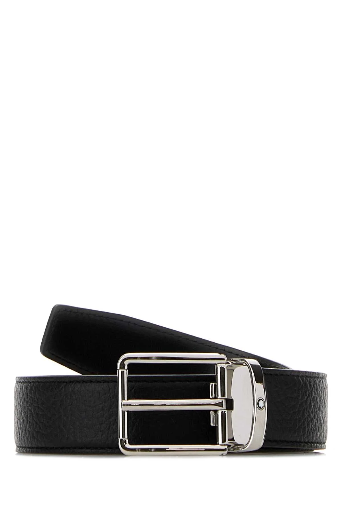 Montblanc Men Everyday Black/Black 30Mm Reversible Leather Strap - 1