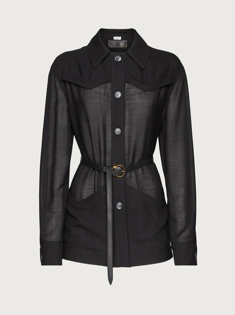 WOOL GAUZE JACKET - 1
