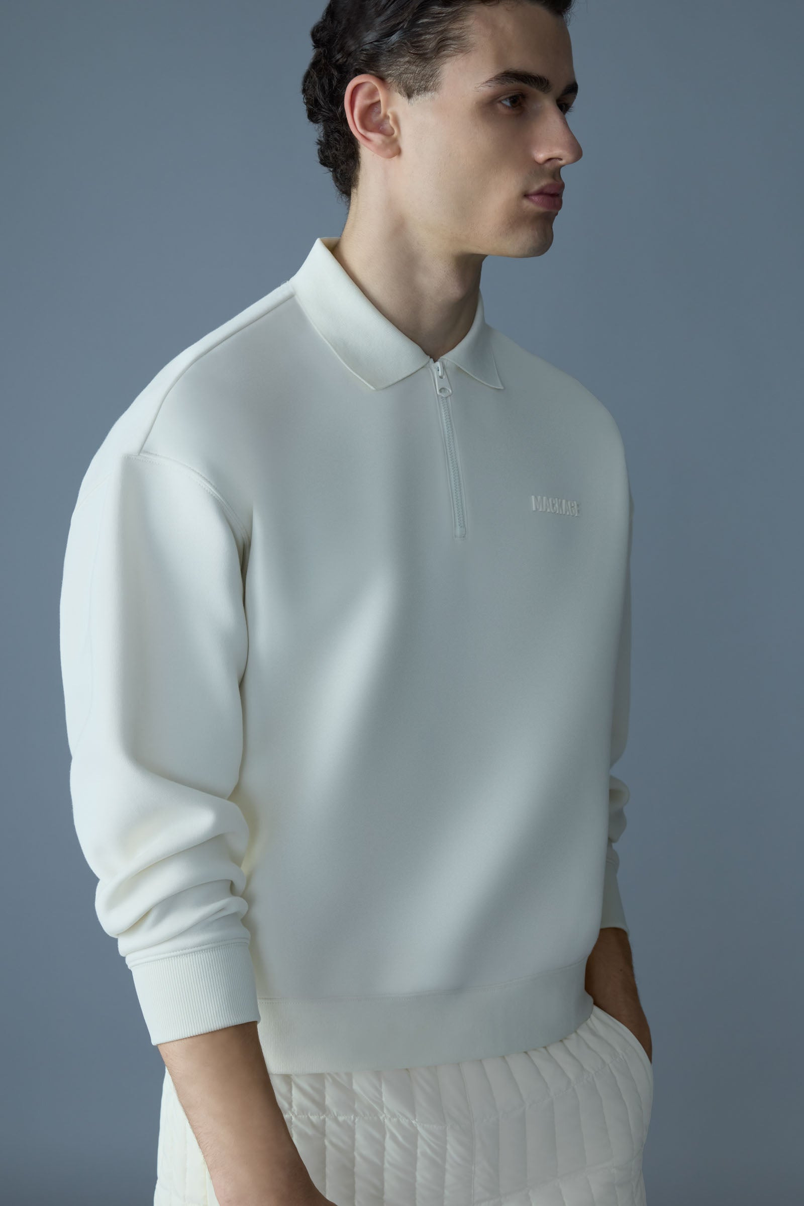 FELIX Half-Zip Double-Face Jersey Sweater - 5