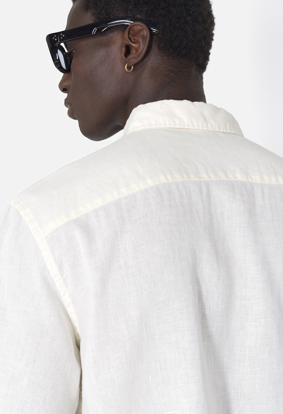 LINEN SS CLOAK BUTTON UP - 2