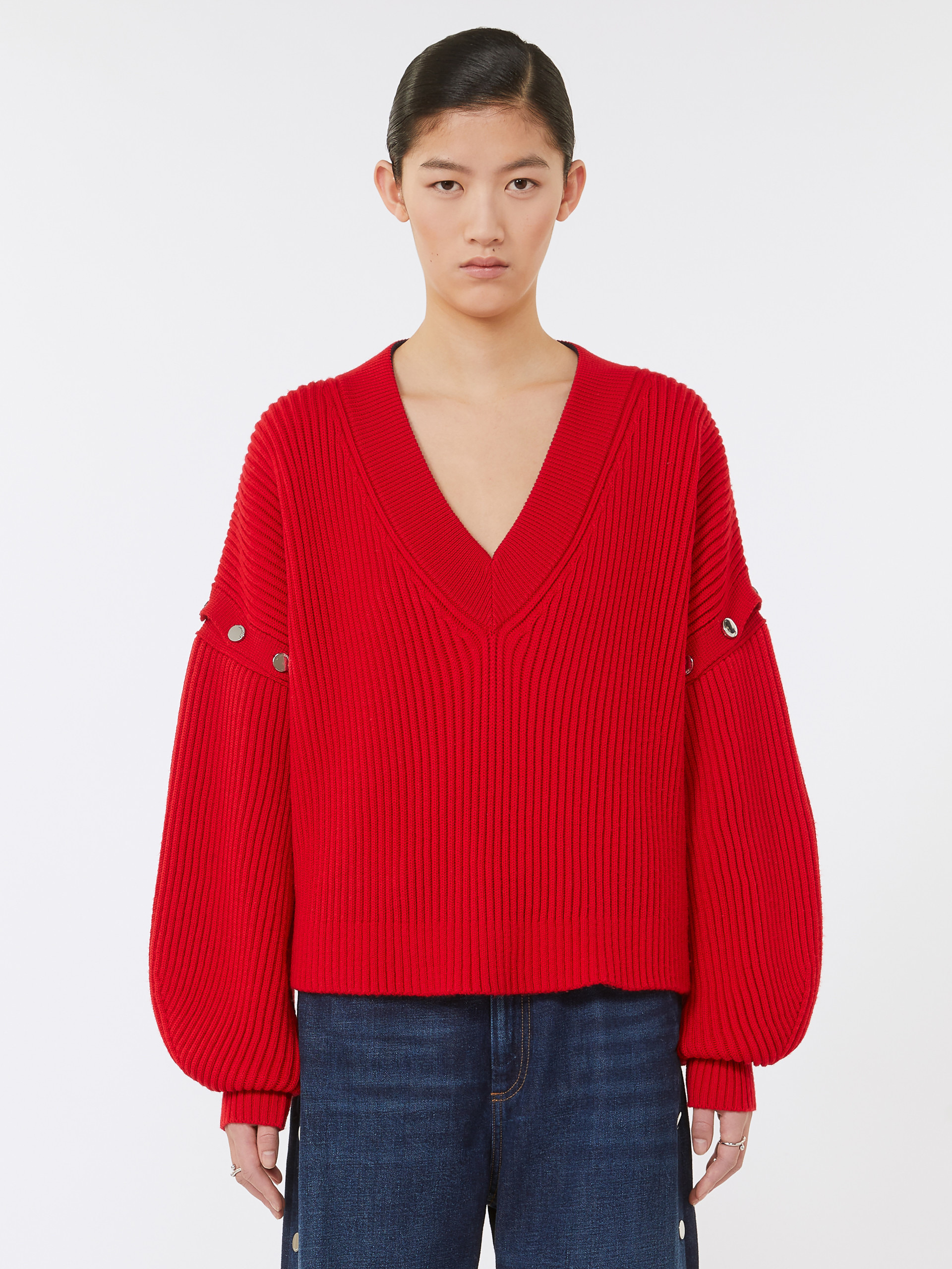 TAY Oversized jumper with detachable sleeves - 3