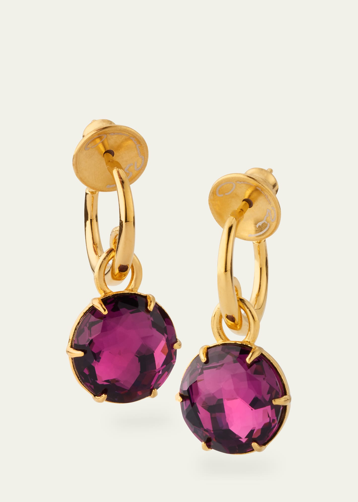 Crystal Mini Hoop Earrings - 3