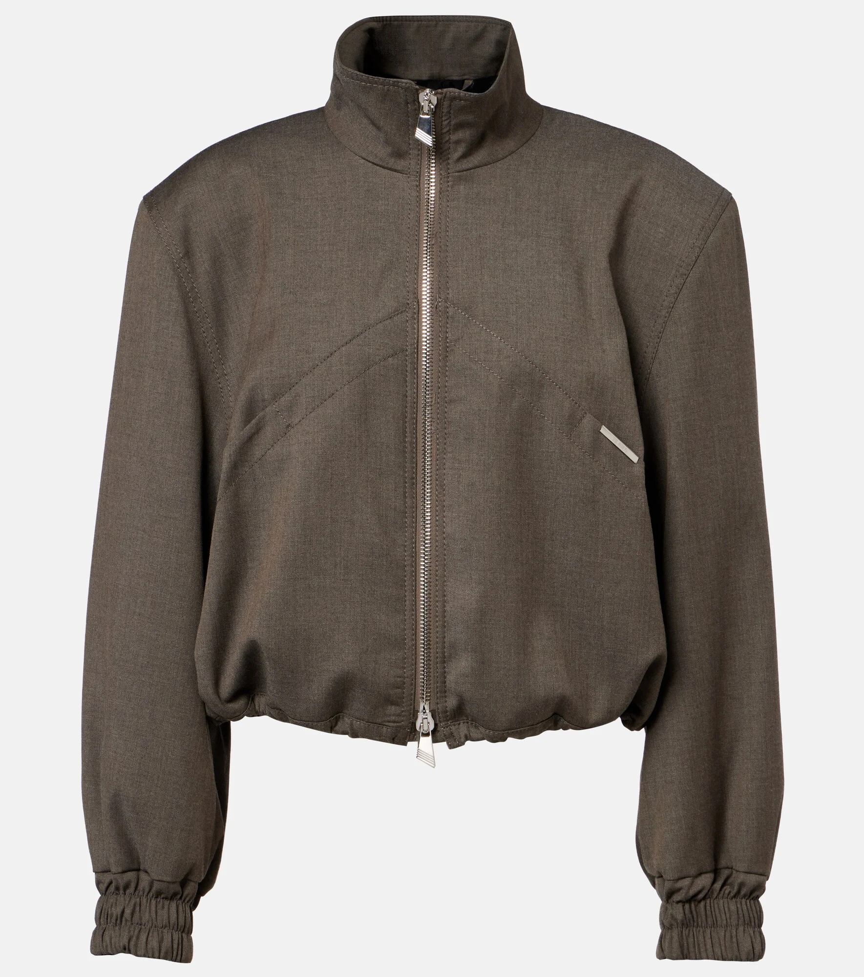 Virgin wool-blend bomber jacket - 1