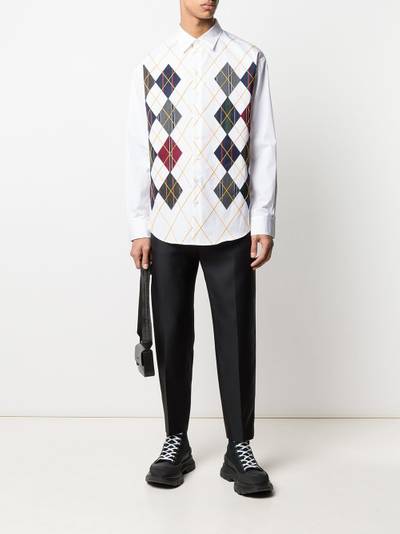 DSQUARED2 diamond details shirt outlook