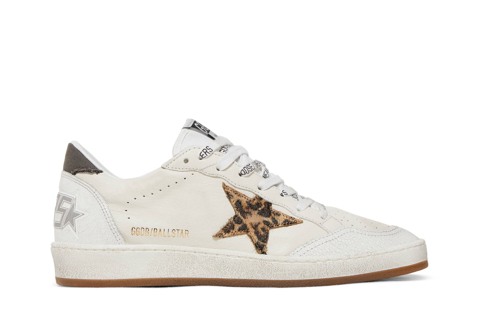 Golden Goose Wmns Ball Star 'White Leopard' - 1