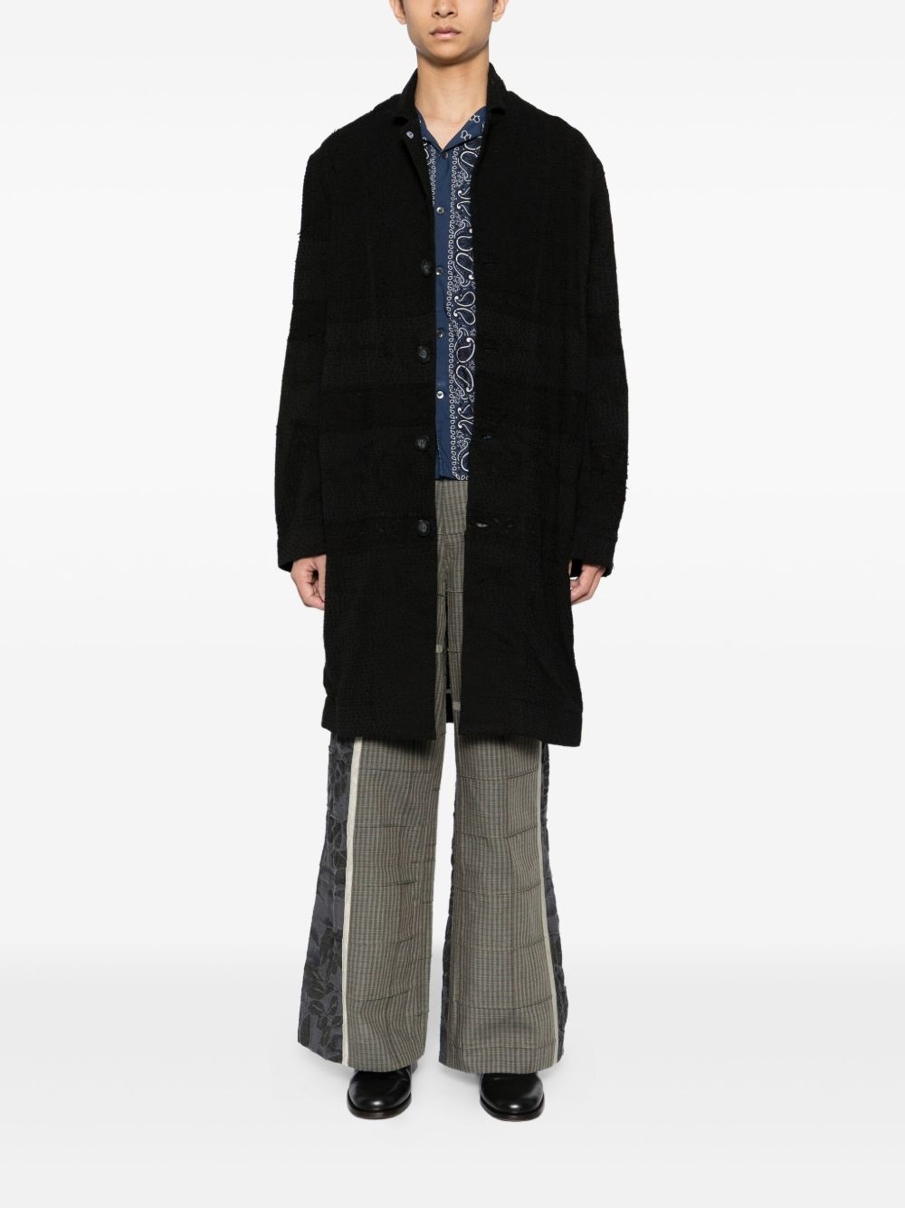 backed lace pacho coat - 2