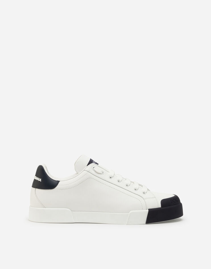 Calfskin nappa Portofino sneakers with rubber toe - 1