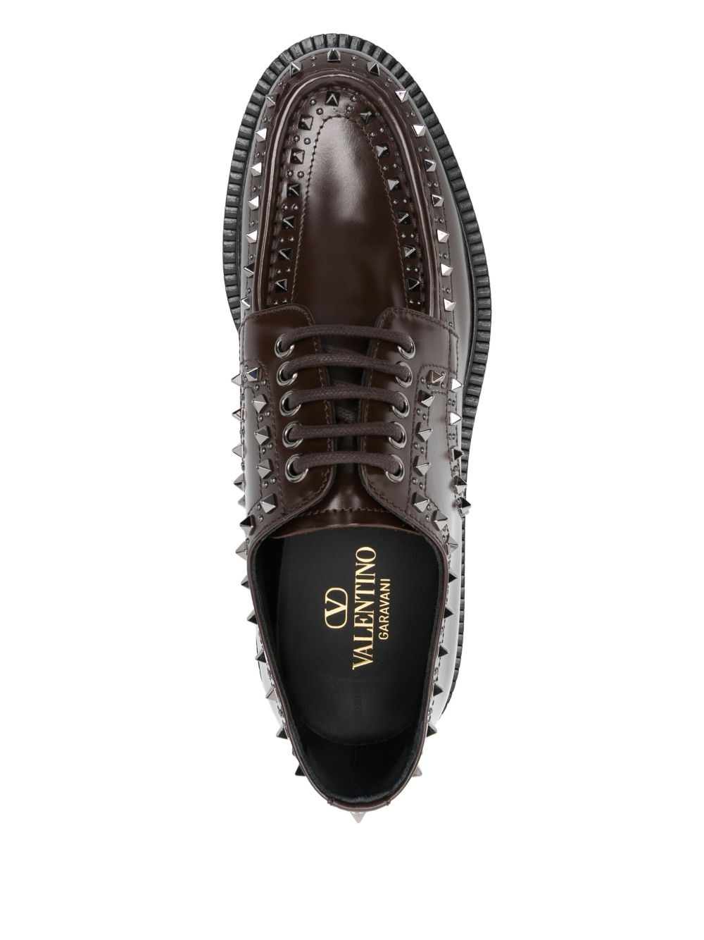Rockstud-embellished Derby shoes - 4