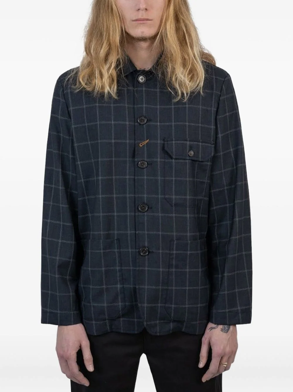 checked pocket jacket - 1