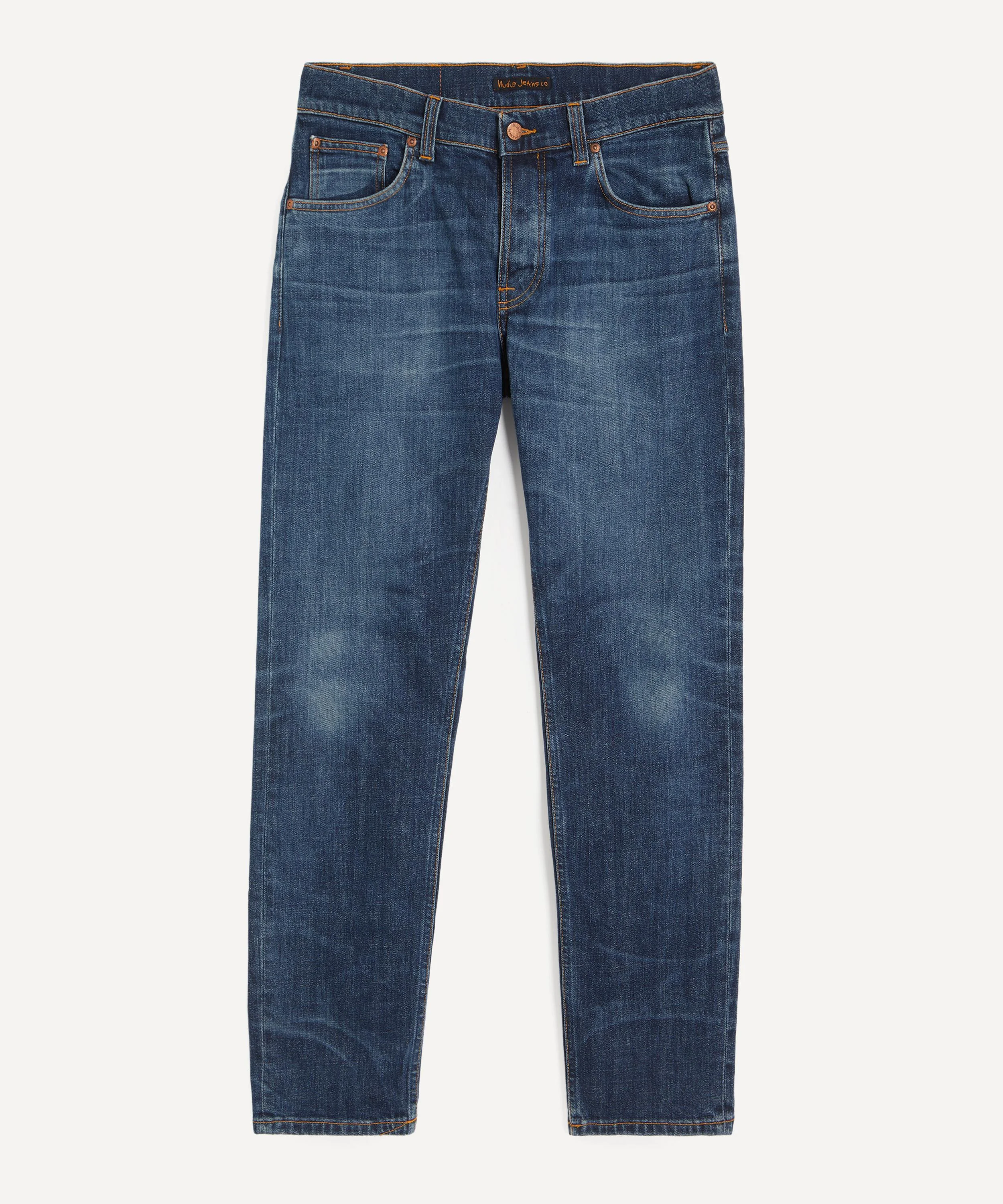 Solid Oliie Jeans in Echo Blue Tracks Wash - 1