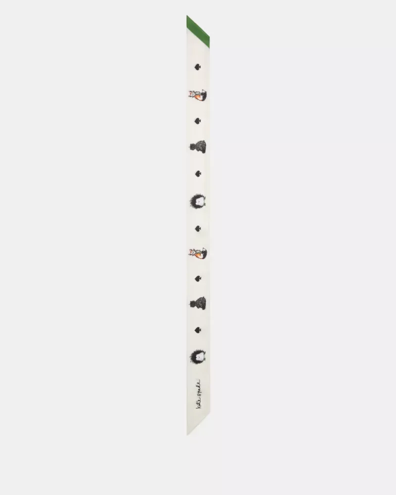 Critters Silk Skinny Scarf - 1