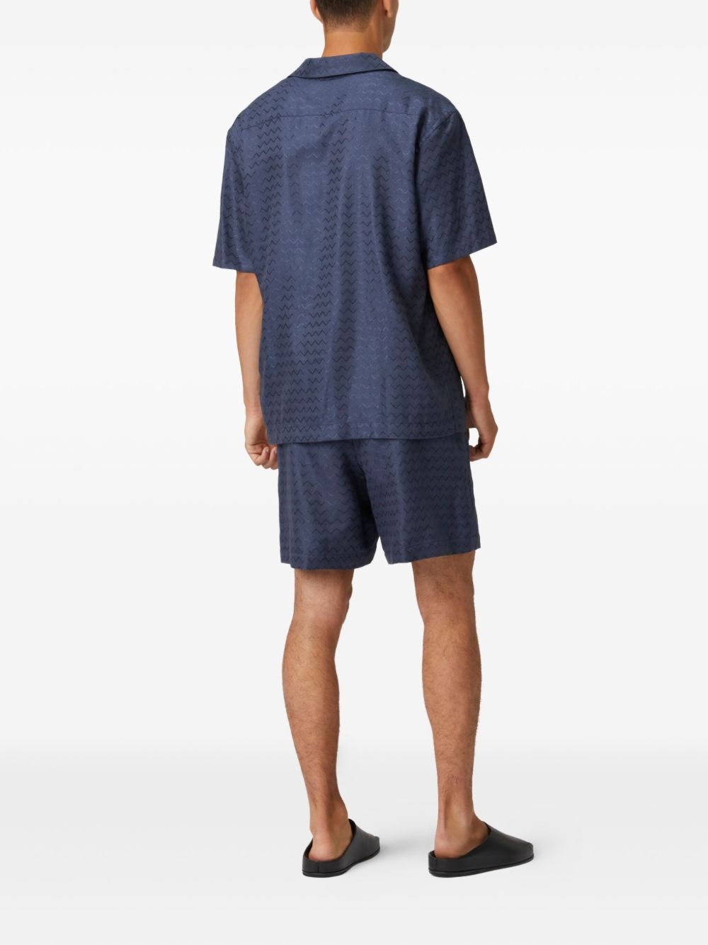 zigzag-jacquard shirt - 3