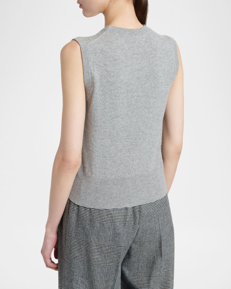 Cashmere Sleeveless Crewneck Sweater 3