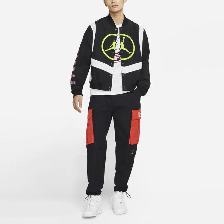 Air Jordan Sport DNA Basketball Training Large Logo Windproof Sports Jacket Black CV2774-010 - 3