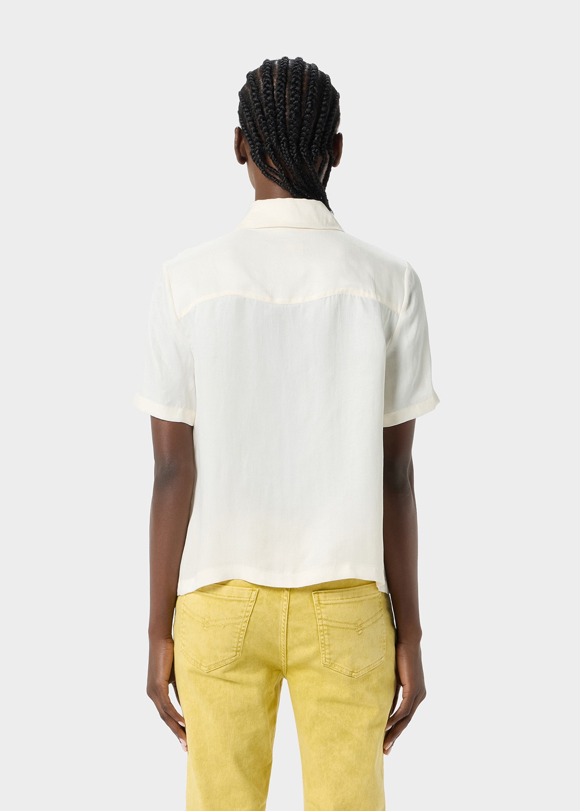 SHIRT IN GABARDINE WITH POCKETS - 4