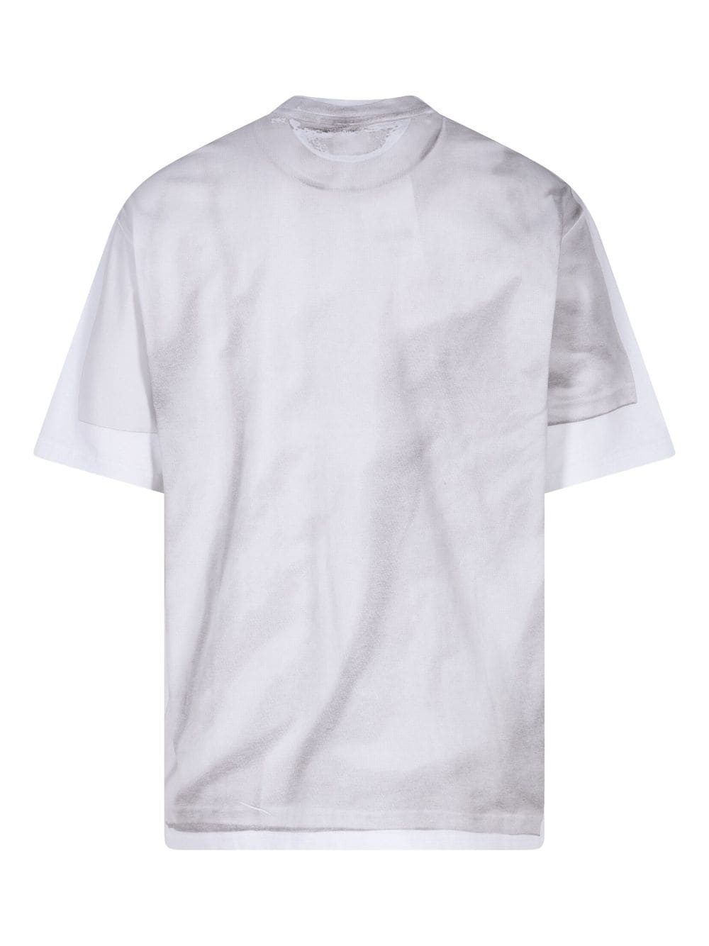 x MM6 Maison Margiela box logo T-shirt - 3
