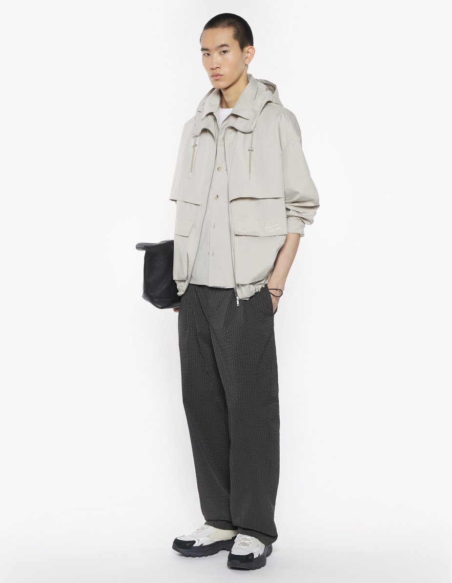 HOODED ZIPPED WINDBREAKER - 2